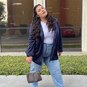 Blue oversized blazer